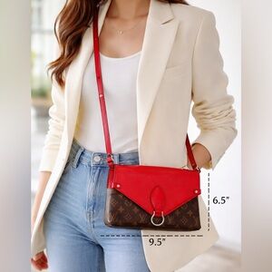 Authentic Louis Vuitton Saint Michel PM crossbody shoulder bag with certificate